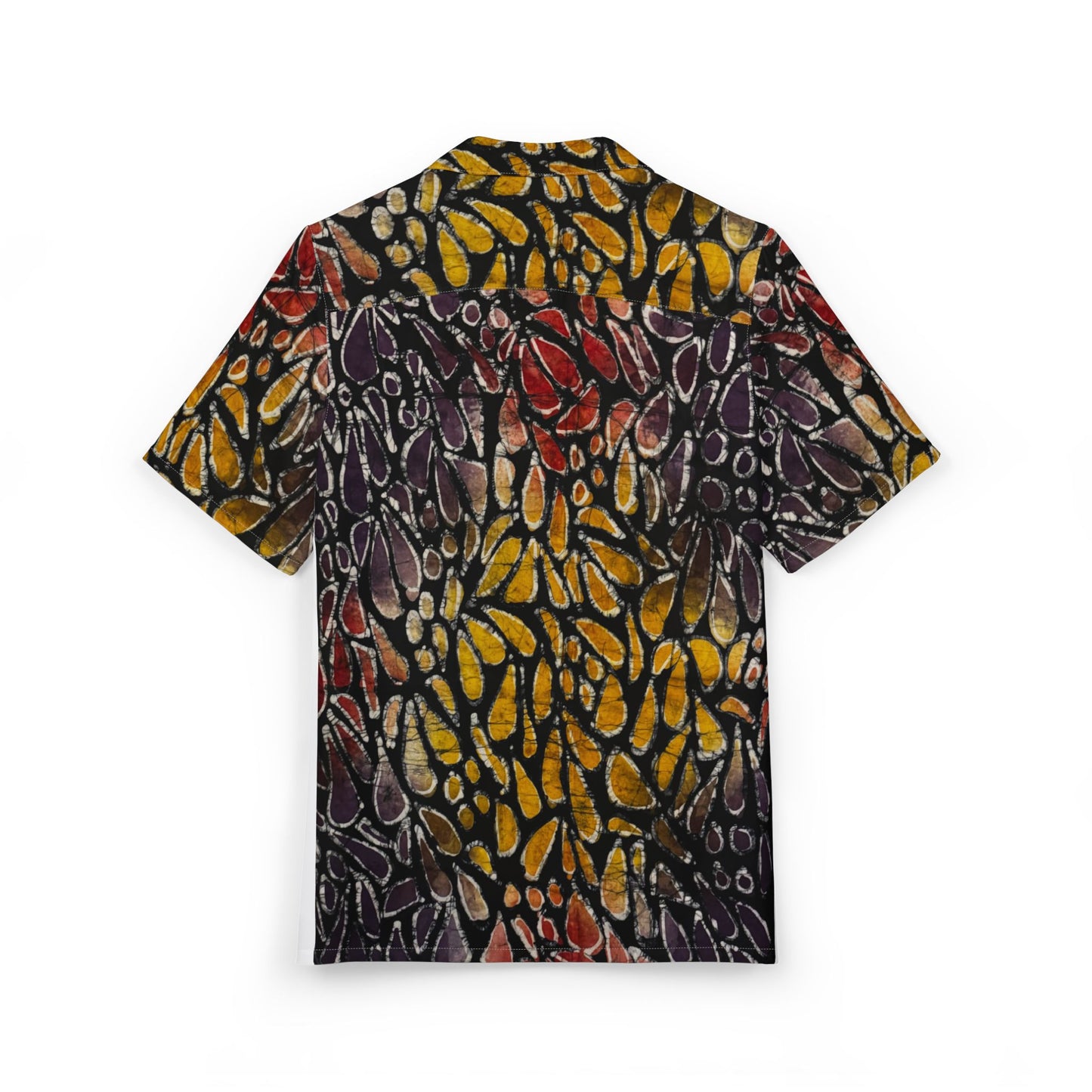 Custom Adire - OBA Unisex Hawaiian Button-Down Shirt (AOP)
