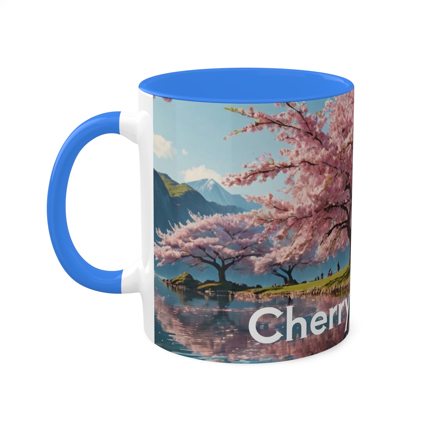 Cherry Blossom Colorful Mugs, 11oz