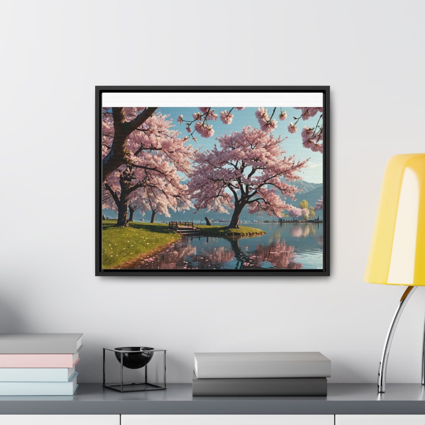 Cherry Blossom Gallery Canvas Wraps, Horizontal Frame