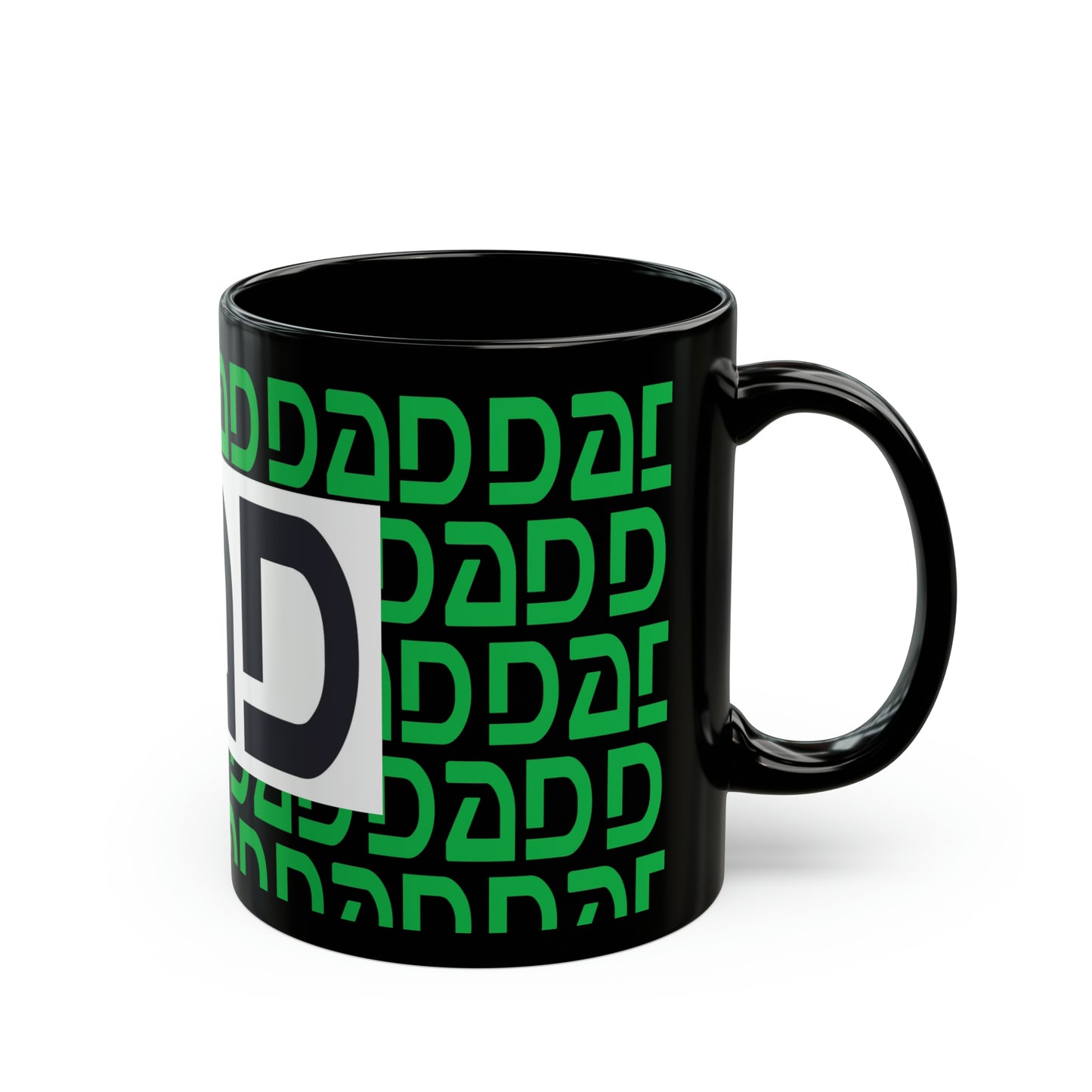 “Dad” Green Black Mug (11oz)