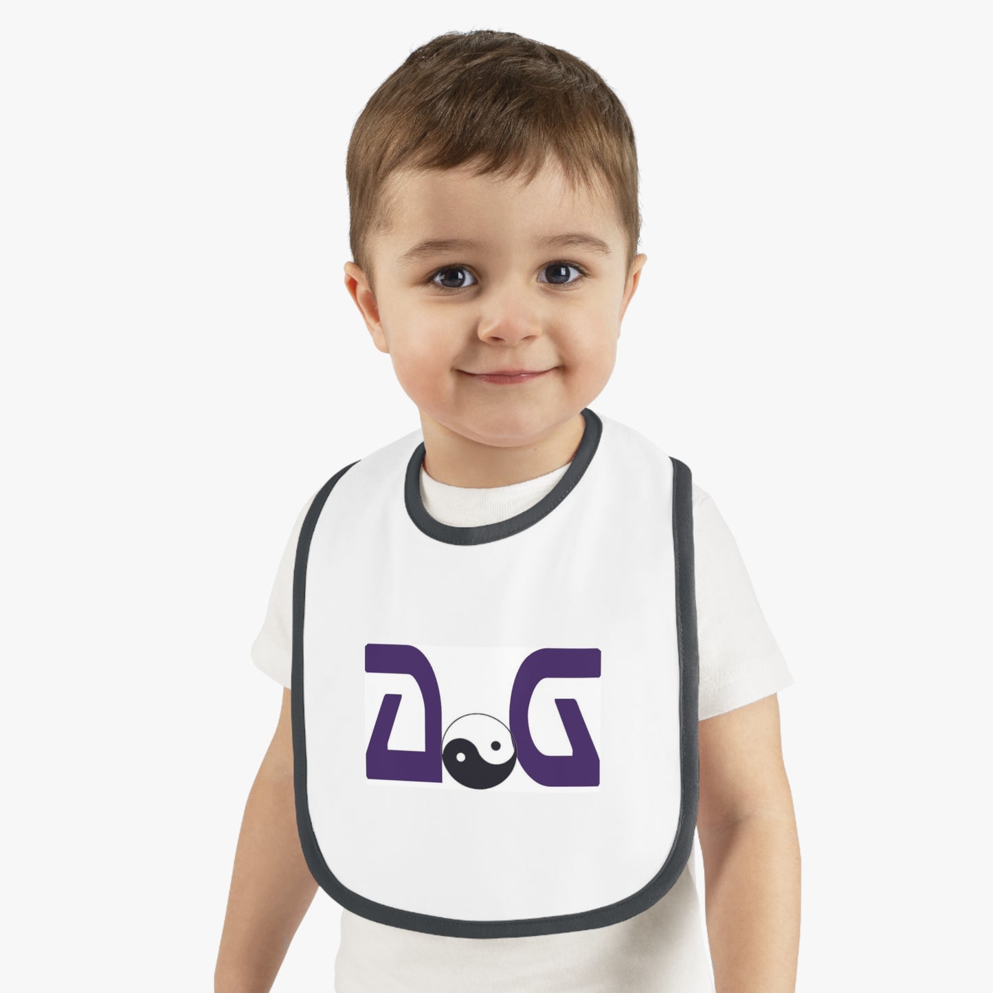 Baby Contrast Trim Jersey Bib