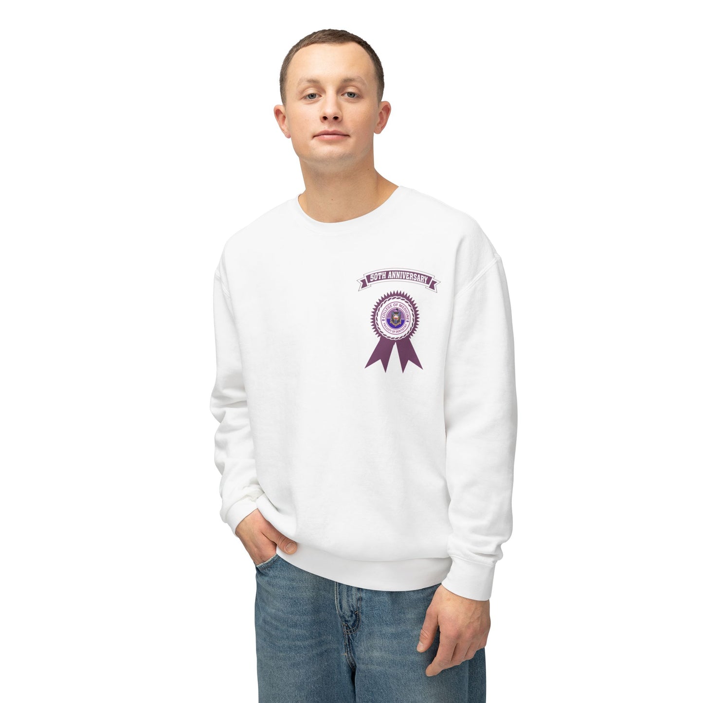 50th Anniversary - Unisex Lightweight Crewneck Sweatshirt