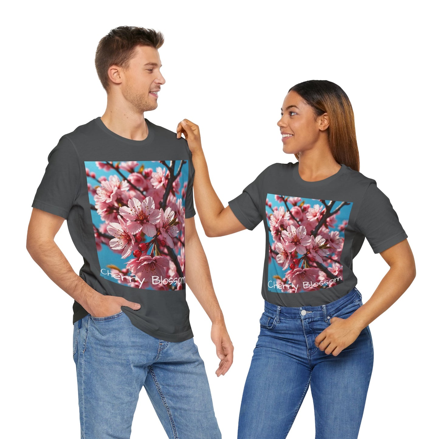 Cherry Blossom Unisex Jersey Short Sleeve Tee