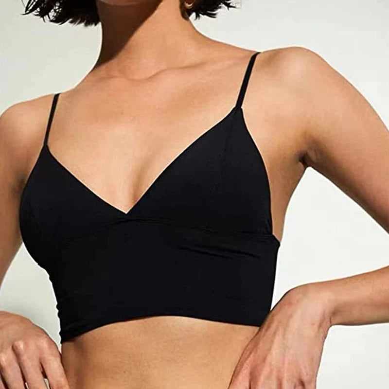 Women Sexy Cotton U Backless Bras For Low Back Push Underwear Thin Seamless Bralette Top Comfort Wireless Invisible Bra Lingerie