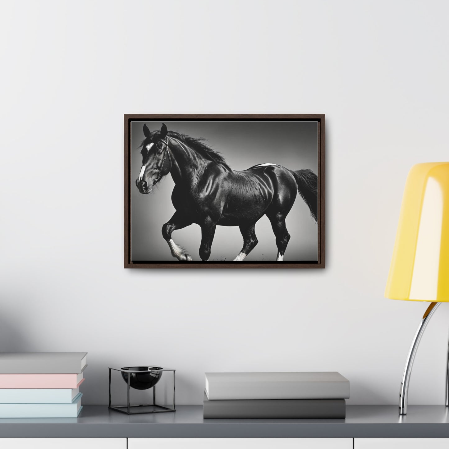 Black Stallion Gallery Canvas Wraps, Horizontal Frame