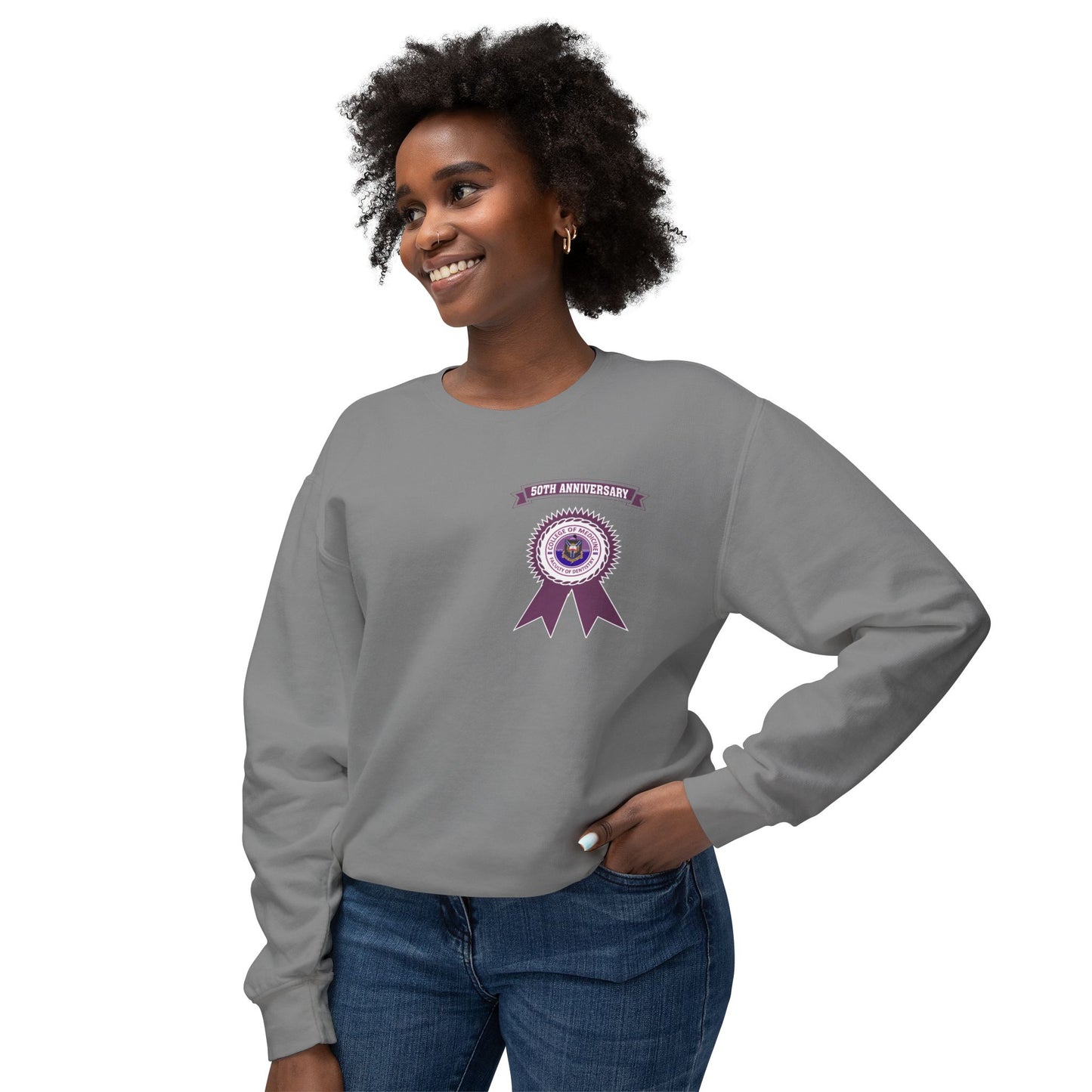 50th Anniversary - Unisex Lightweight Crewneck Sweatshirt