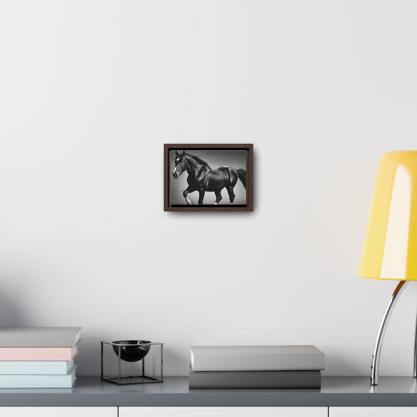 Black Stallion Gallery Canvas Wraps, Horizontal Frame