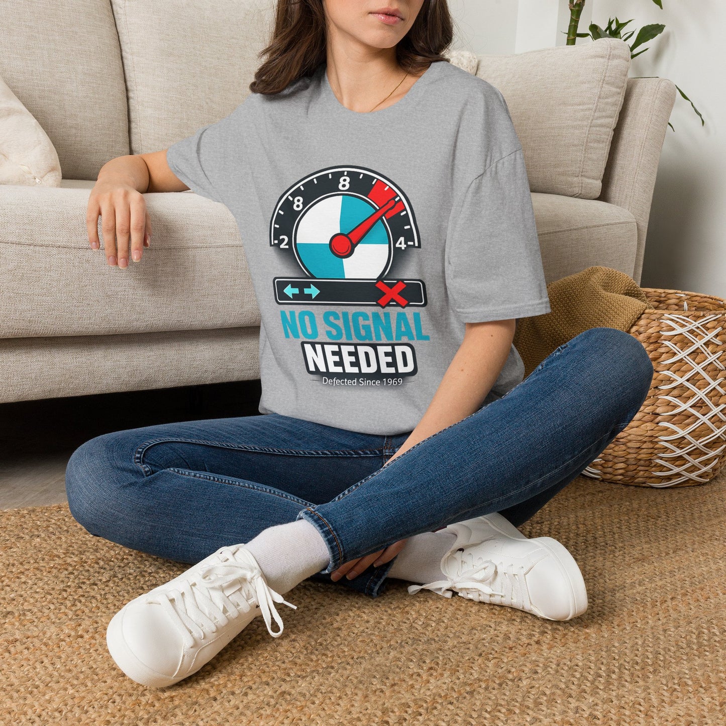 NO SIGNAL NEEDED-Unisex Softstyle T-Shirt