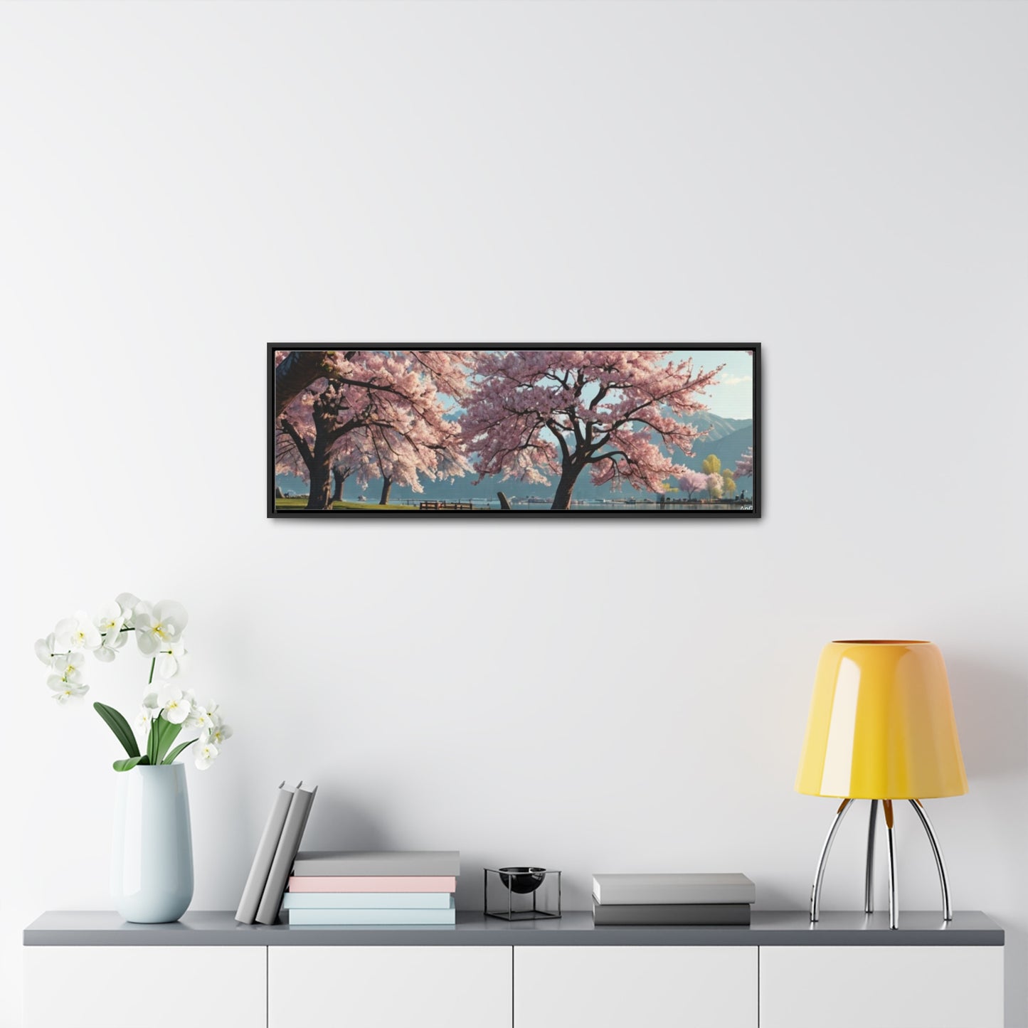 Cherry Blossom Gallery Canvas Wraps, Horizontal Frame