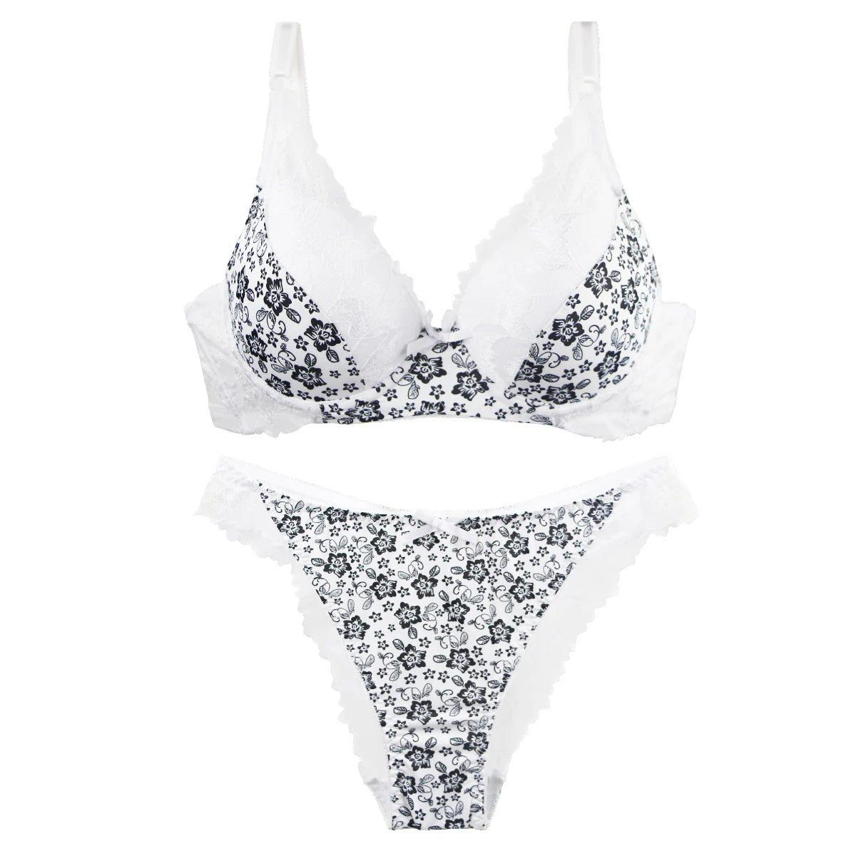 2024 New Thin Mode Cup Push Up Bras Set BCDE White burgundy Beige Black Green Blue Push Up Underwear For Women