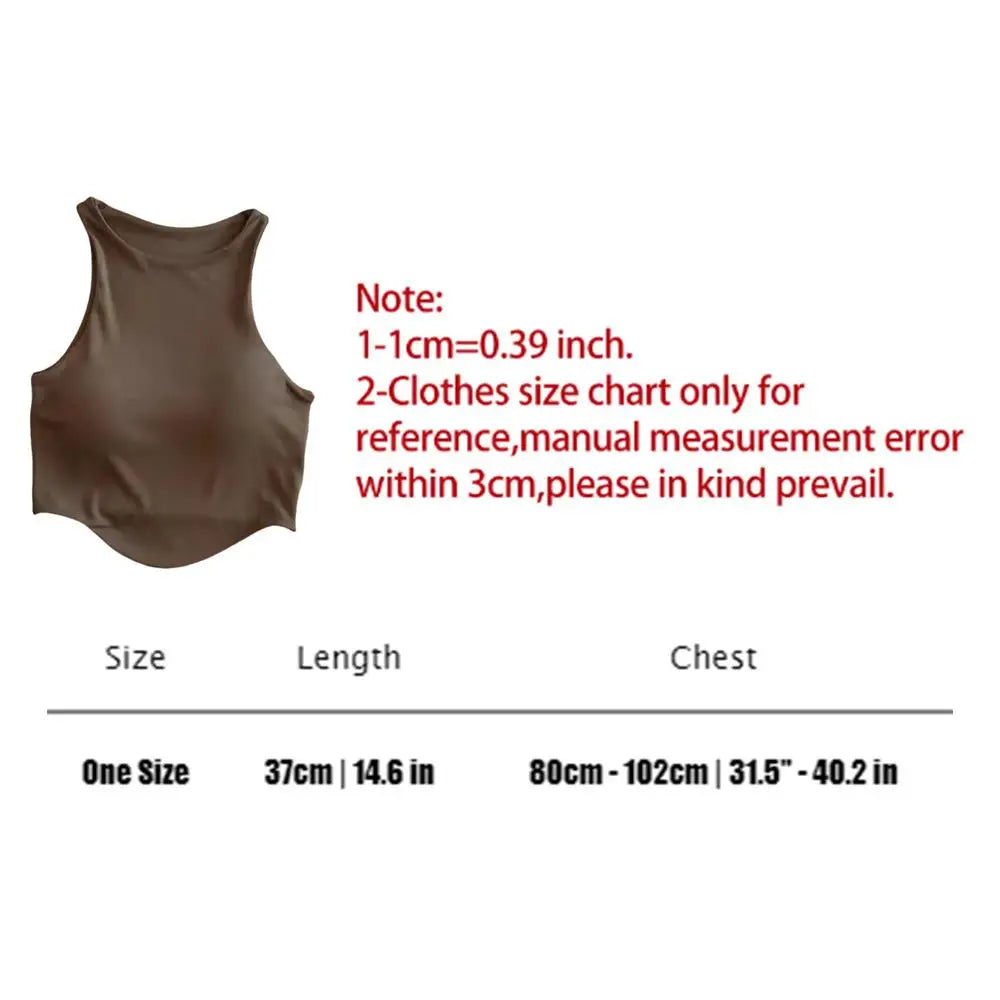 Tank Top For Women Solid Color Inner Vest Push Up Sport Bra Yoga Gym Tank Tops Casual Woman Sleeveless Top Summer Base Shirt