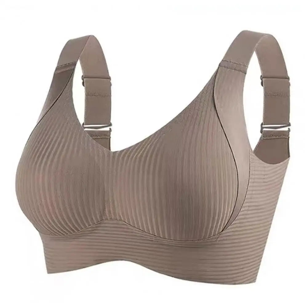 2025 Women's Seamless Underwear, Thin Style, Large Breasts, Small Breasts, No Wires, Pull-up And Anti-sagging Large Size Bra ﻿