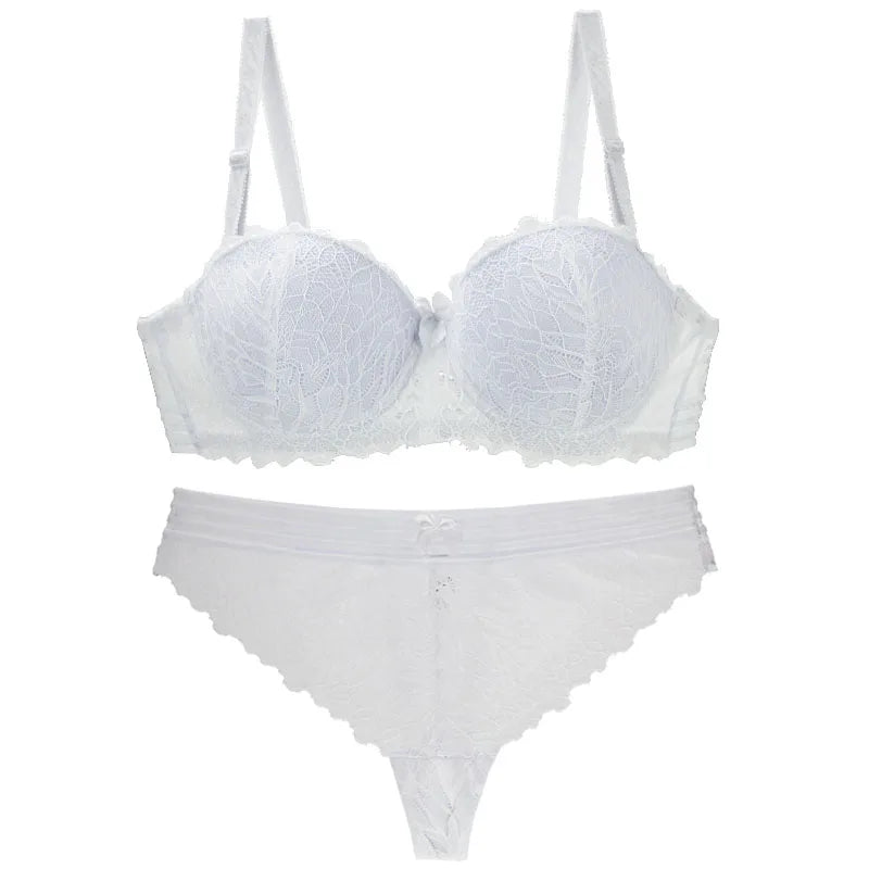 2023 New Sexy Lace Bras Set For Women Push Up Underwear Black Green Pink Red White Yellow ABCDE Plus Size Lingerie