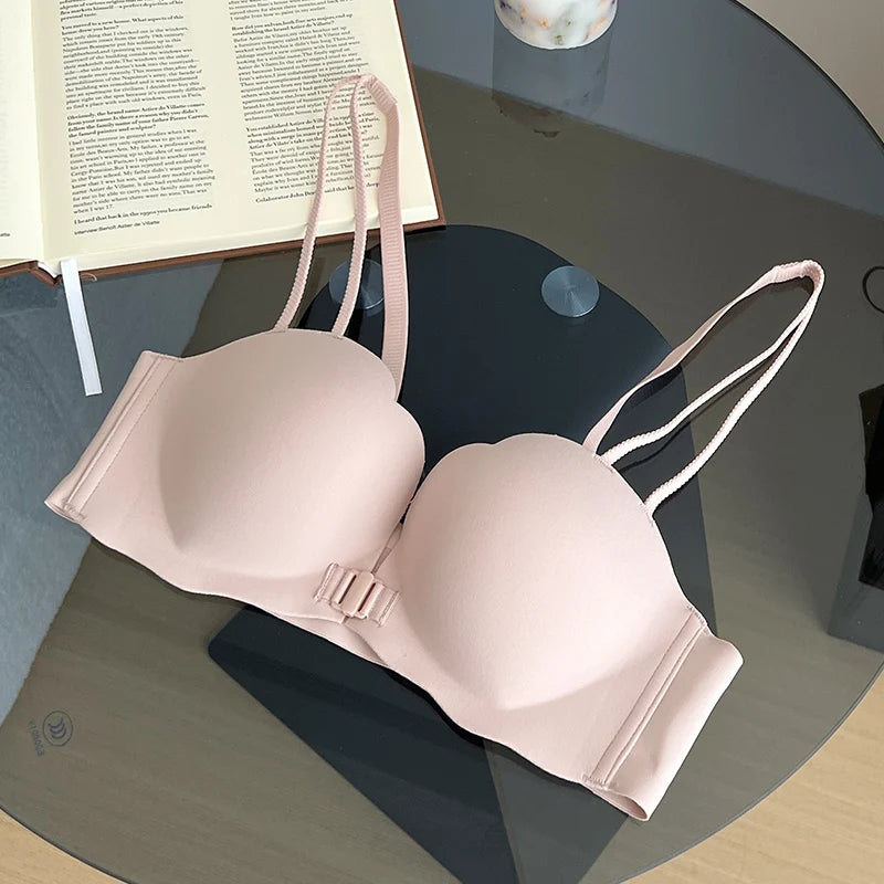 Button Front Underwear Fashion Sexy Bras The New Push Up Bra for Women Lingerie for Ladies Invisible Push-up Seamless Women's