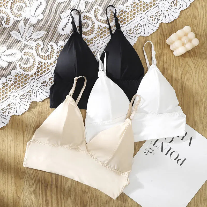 Women Sexy Cotton U Backless Bras For Low Back Push Underwear Thin Seamless Bralette Top Comfort Wireless Invisible Bra Lingerie