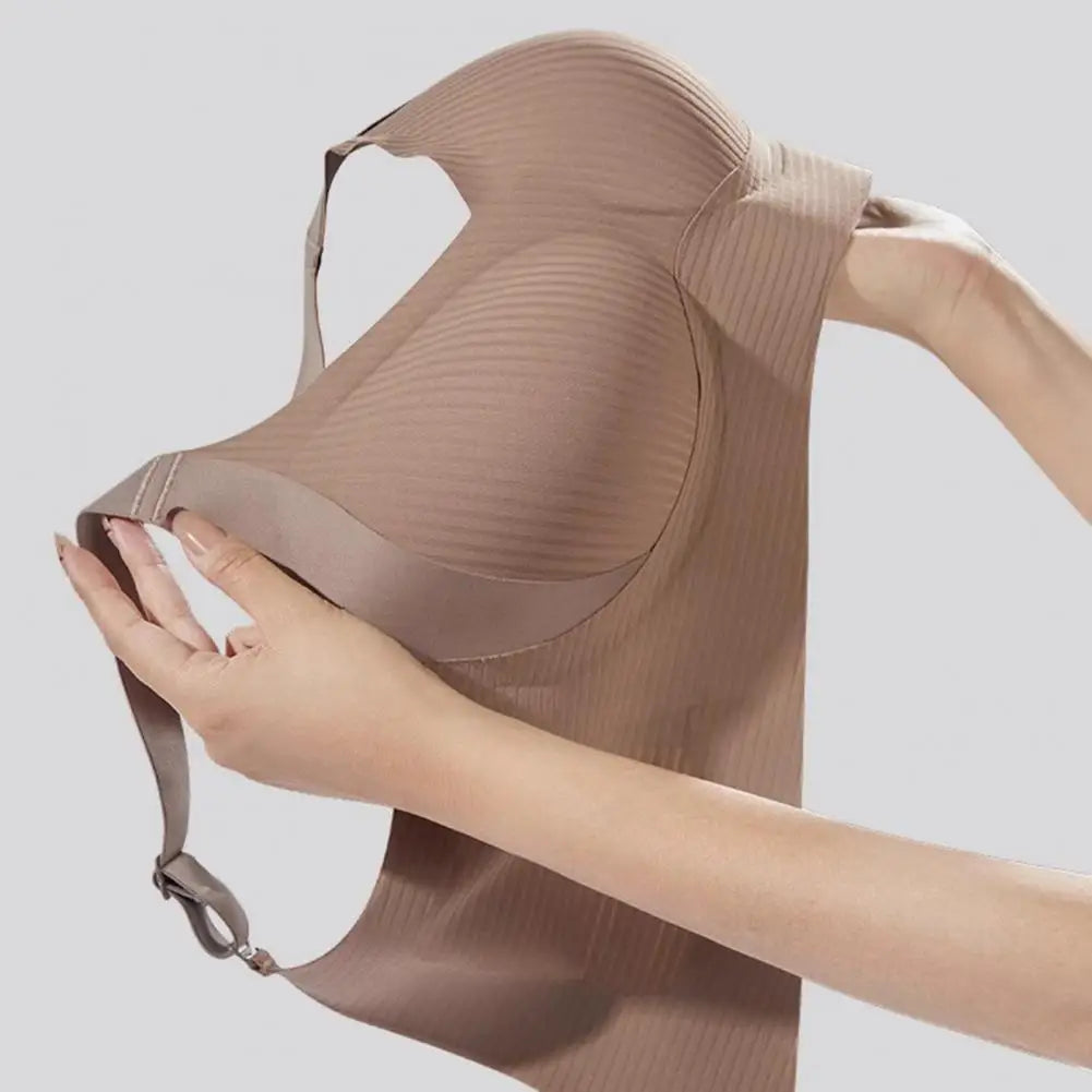 2025 Women's Seamless Underwear, Thin Style, Large Breasts, Small Breasts, No Wires, Pull-up And Anti-sagging Large Size Bra ﻿